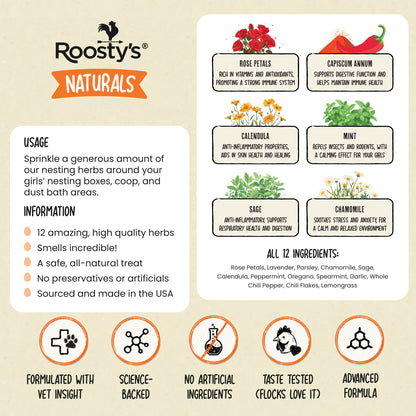 Nesting Herbs - Control Odors & Keep Coops Mite & Lice-Free